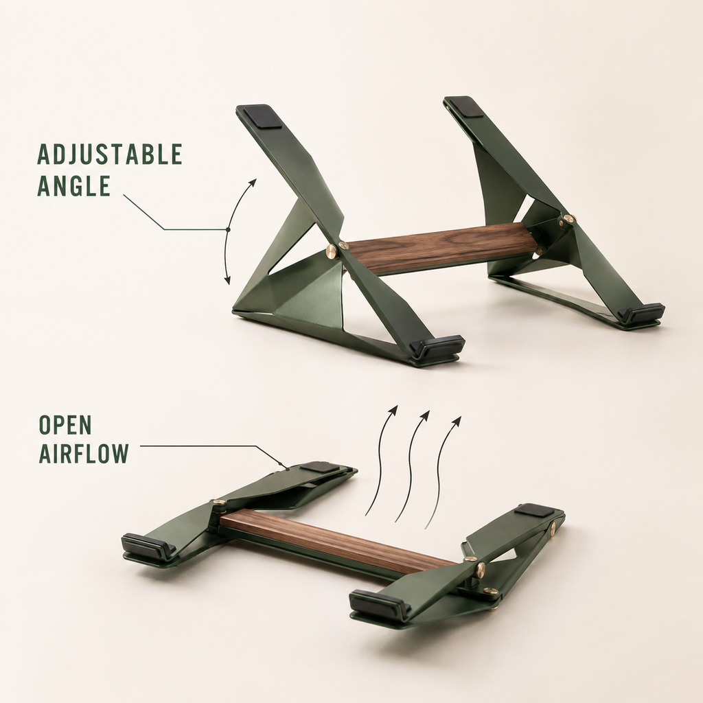 FoldNest Adjustable Laptop Stand