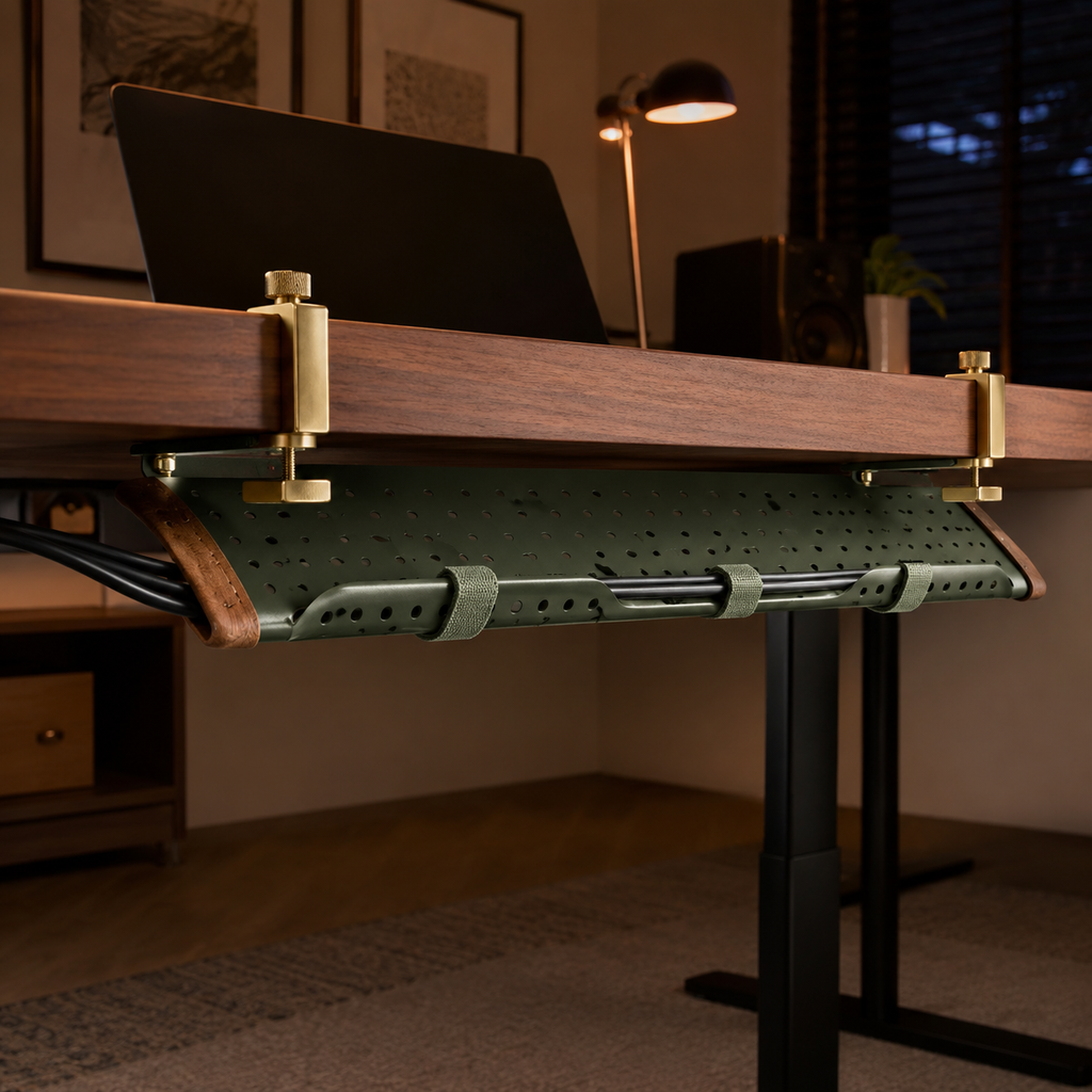 VeilTray Tool-Free Under-Desk Cable Channel