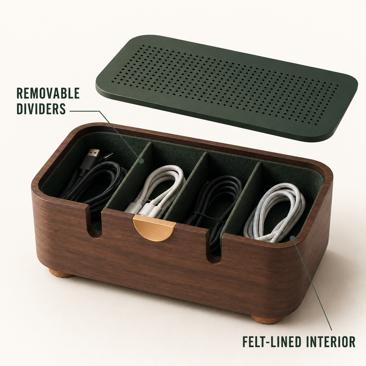 PortPocket Charger & Cable Organizer Box