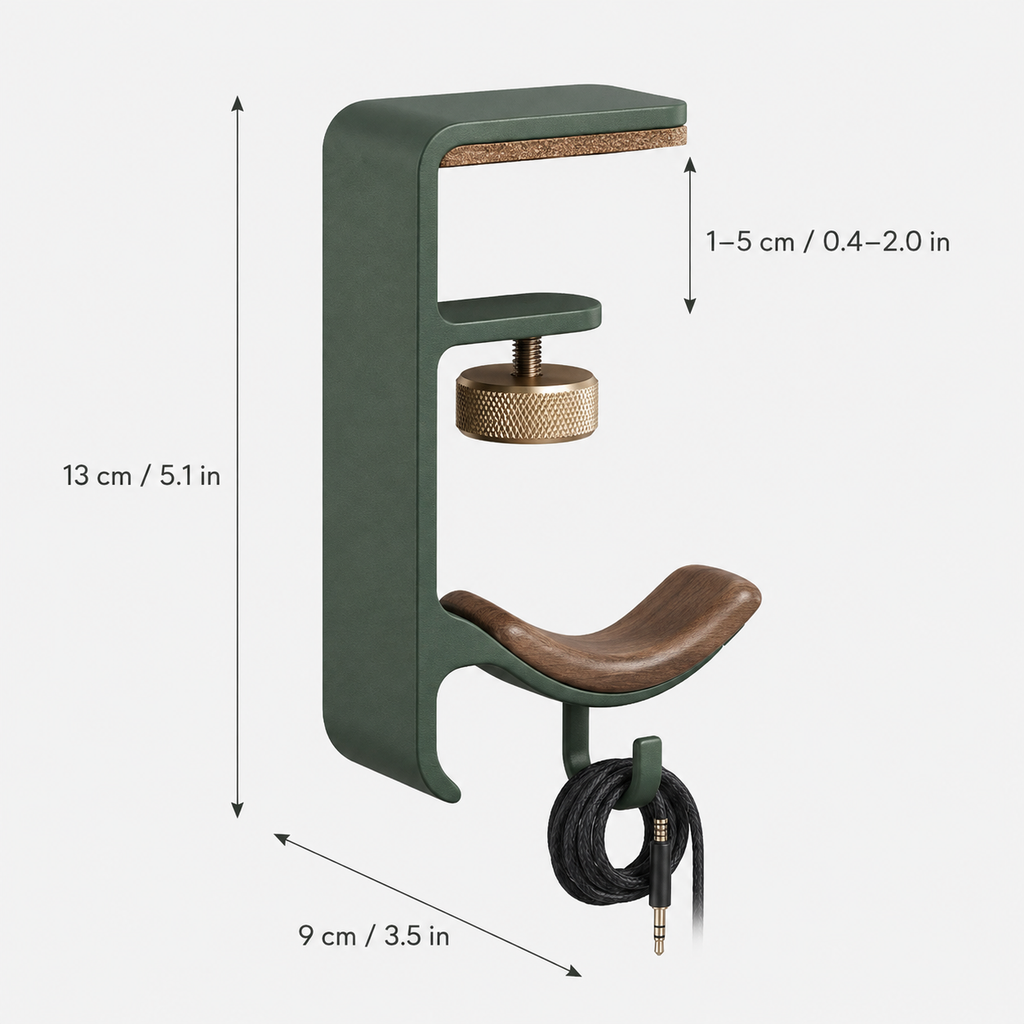 ArcHook Under-Desk Headphone Hanger
